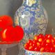 Bernardaud Limoges "Red Fruits" by Jean-Claude Chauray, 7 pieces