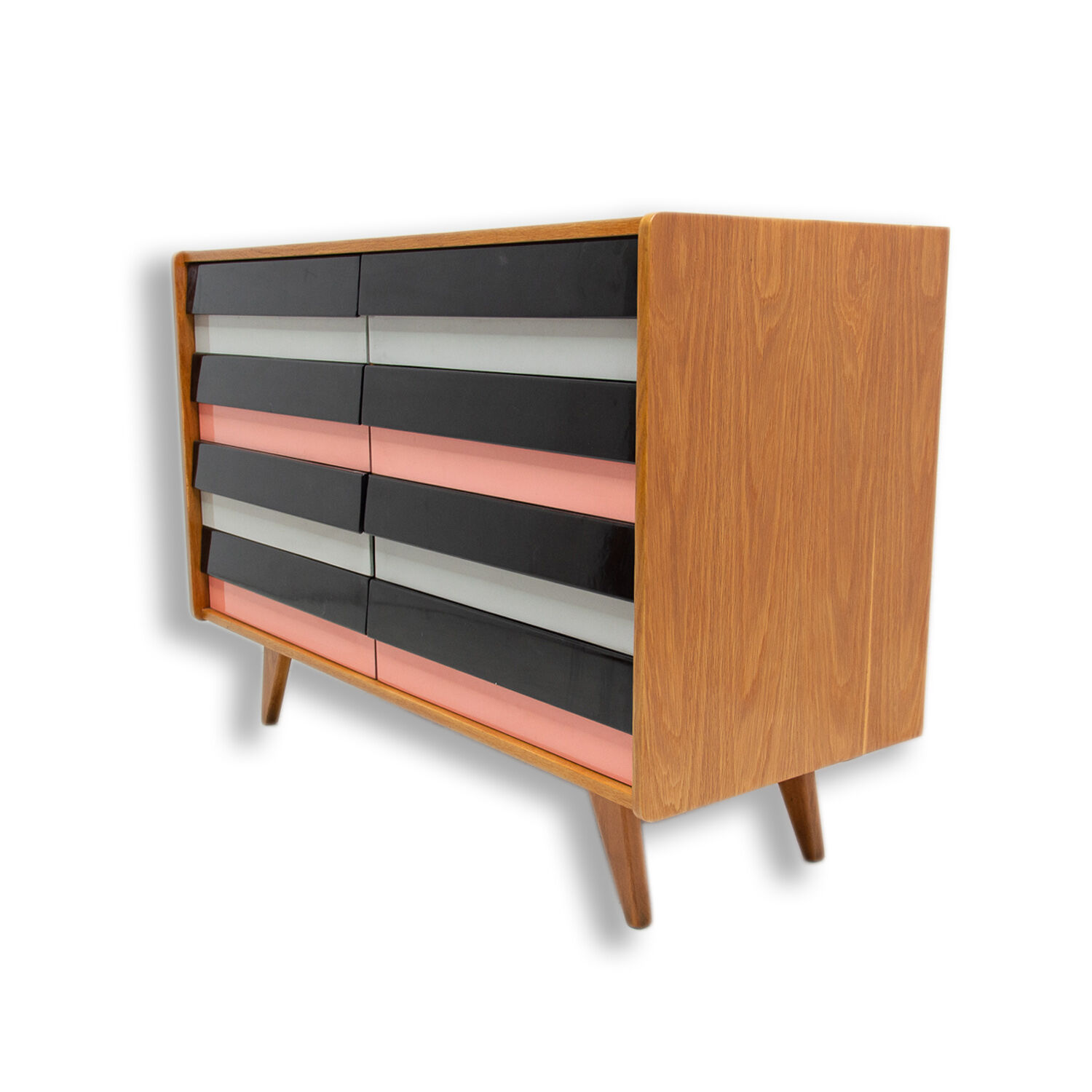 Mid-century modern chest of drawers No. U-453, by Jiří Jiroutek, Czechoslovakia