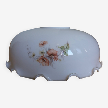 Abat jour verre opaline diametre 38 cm