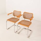 Pair of Italian vintage Ceska chairs by Gavina, 1960s