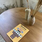 70s oval pine table from Les Arcs