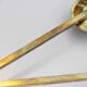 Lars Holmstrom Margareta brass candlestick for Arvika 11 candles 1940s