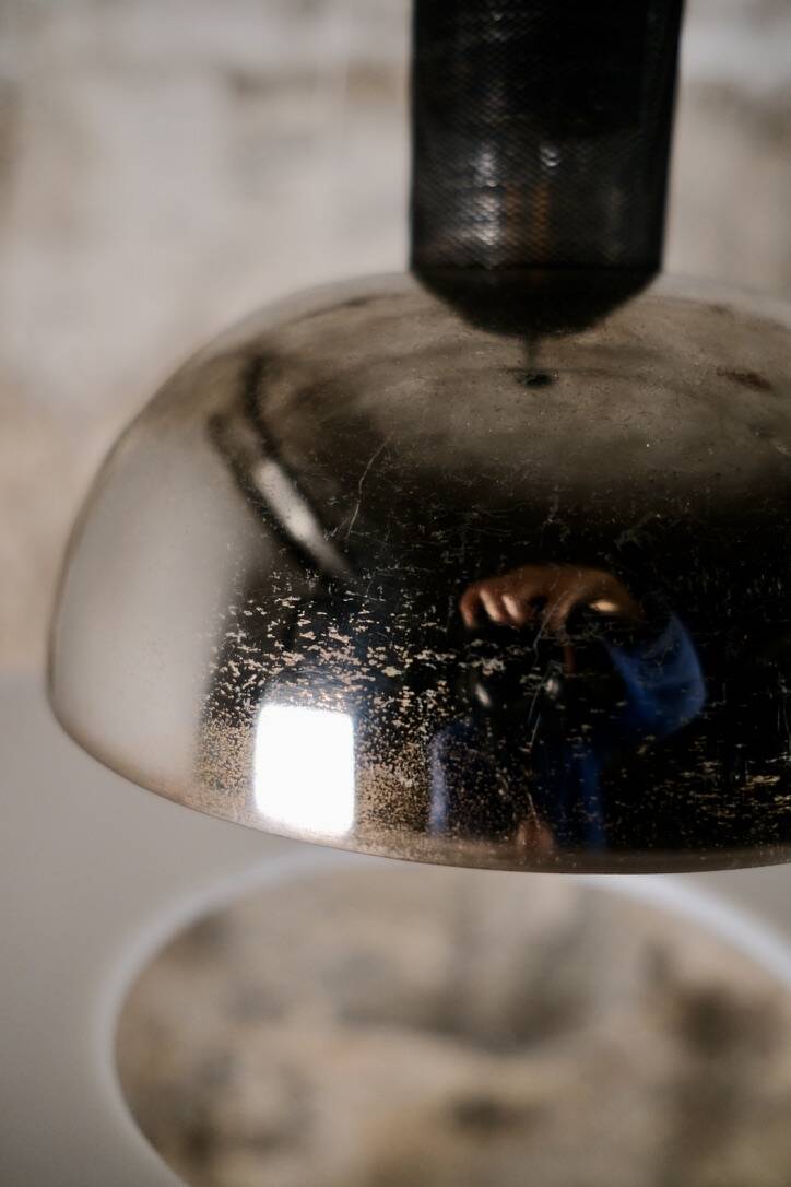 Pair of Frisbi 850 pendant lamps, Achille Castiglioni for Flos, 1970s