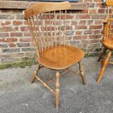 Set of 4 Windsor type chairs designed by Ethan Allen