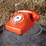 Vintage orange phone