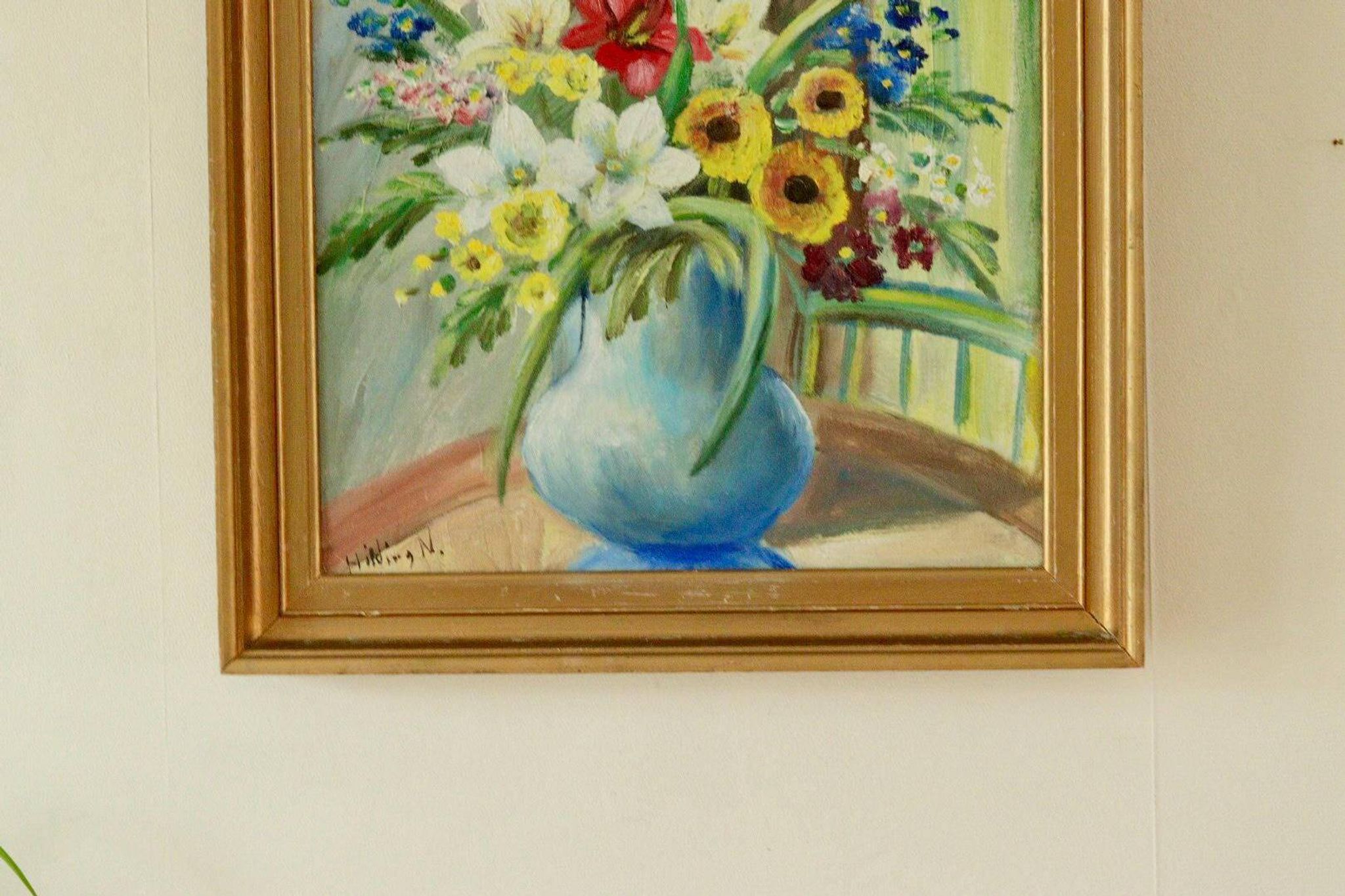 Still Life with Flowers by Hilding N