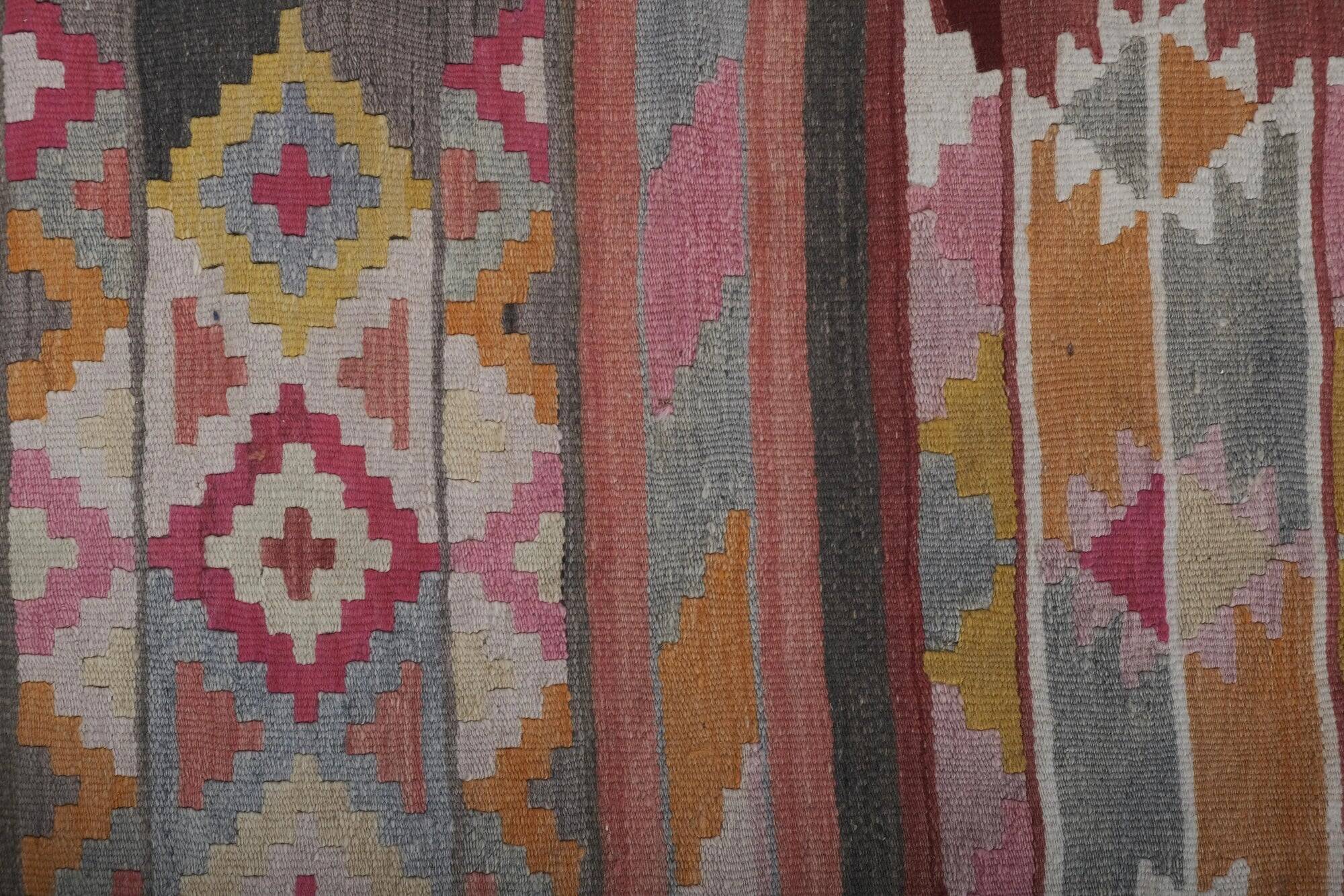 Vintage Turkish hallway rug 67x723 cm