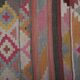 Vintage Turkish hallway rug 67x723 cm