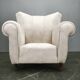 Italian Lounge Armchair in Beech Wood, Newly Upholstered, 1950s