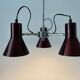A Space Bordeaux ceiling light with 3 arms, 1970s, Germany