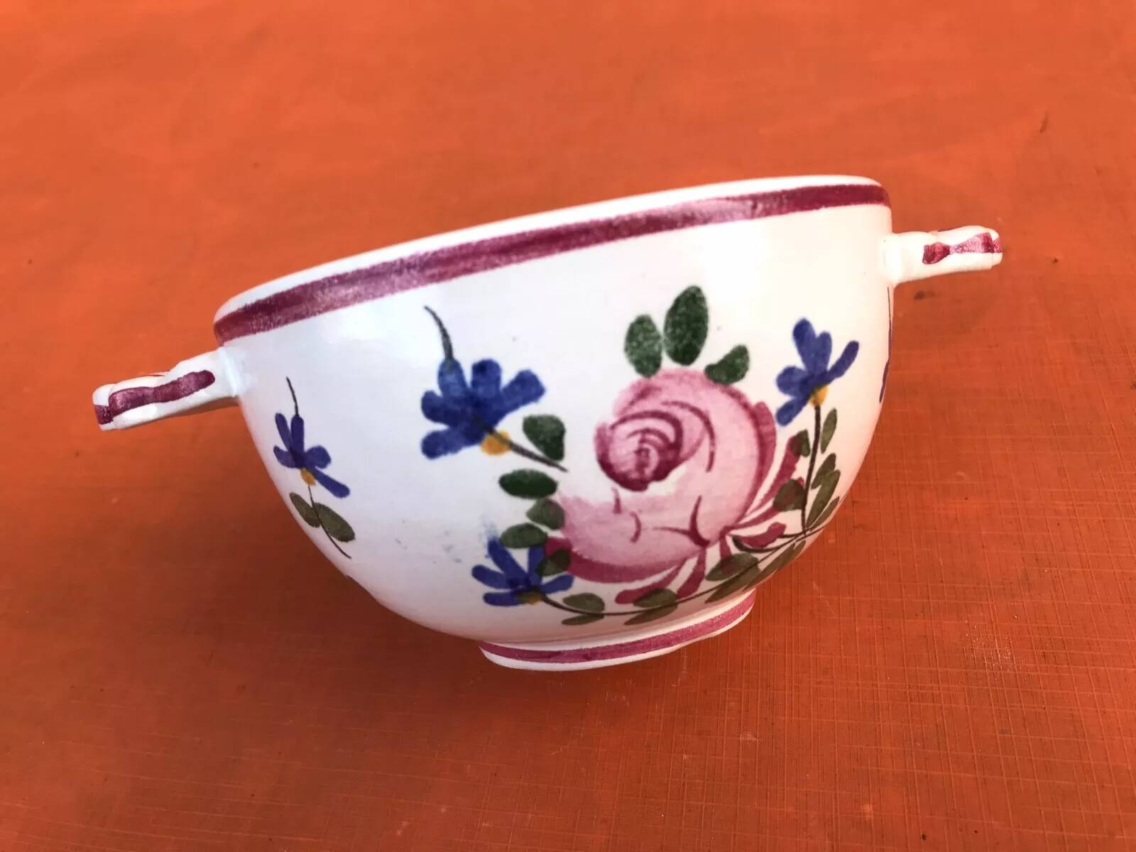 1950s Forah Ceramic Ear Bowl Atelier René Anchierri