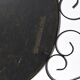 Chaty vallauris black mirror, wrought iron, 1950s