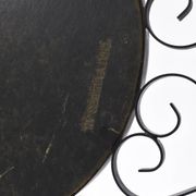 Chaty vallauris black mirror, wrought iron, 1950s