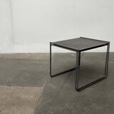 Postmodern perforated metal nesting side tables from Ikea, 1980s, set of 2.