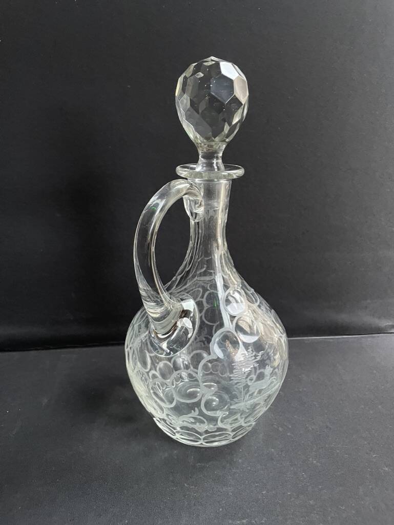 Ewer carafe – Blown and cut crystal