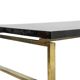 Maison Charles. Bronze coffee table with lacquered top. 1970s.