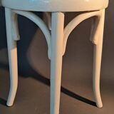 White lacquered beech stool 1950/1960.