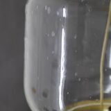 1970s Pair of Glass Brass Floor Lamps by Kamenicky Senov , Czechoslovakia