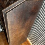 Pair of Gothic style cabinets in dark oak from the 19th century.