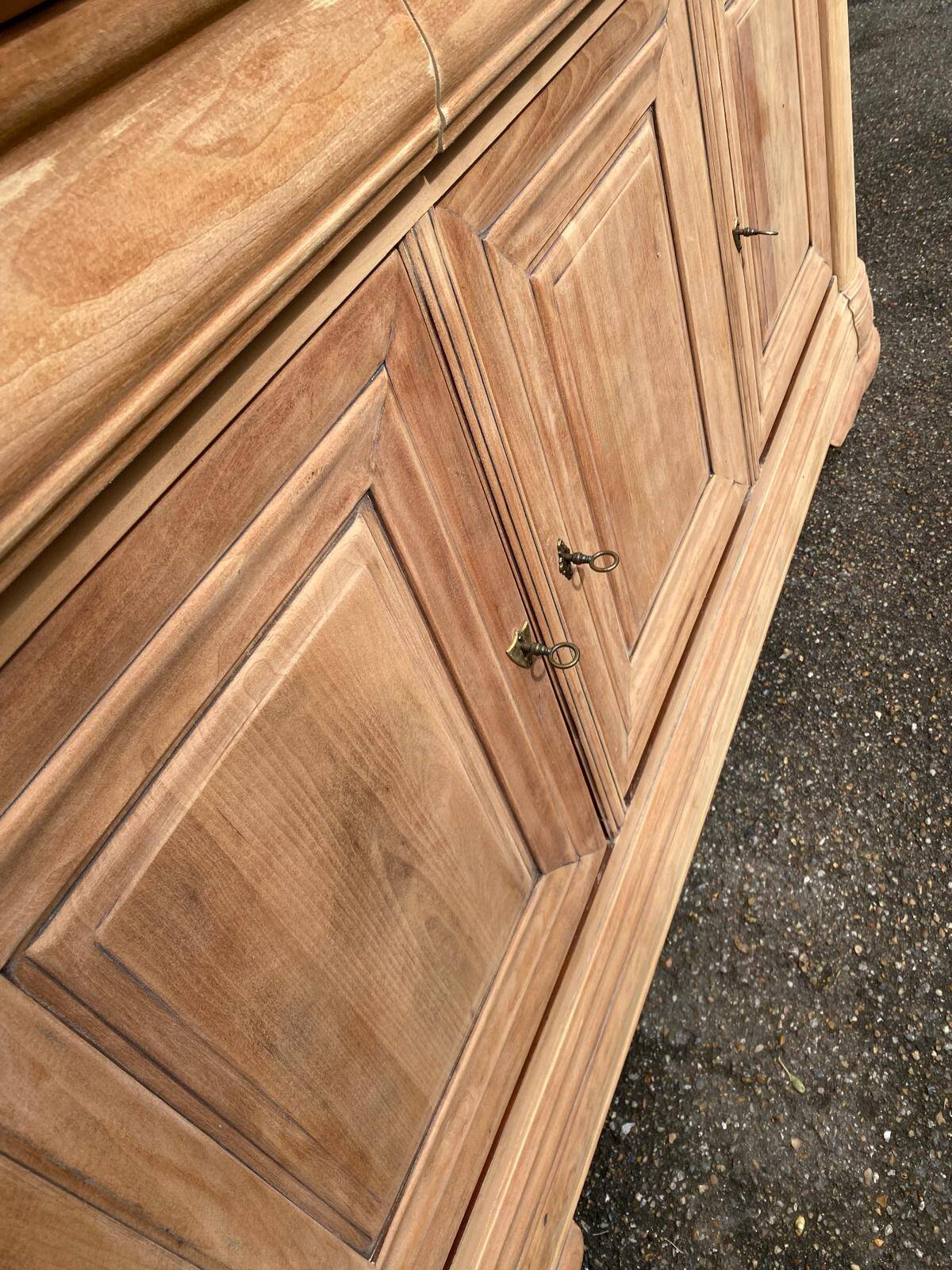 Louis Philippe vintage renovated sideboard in cherry wood.