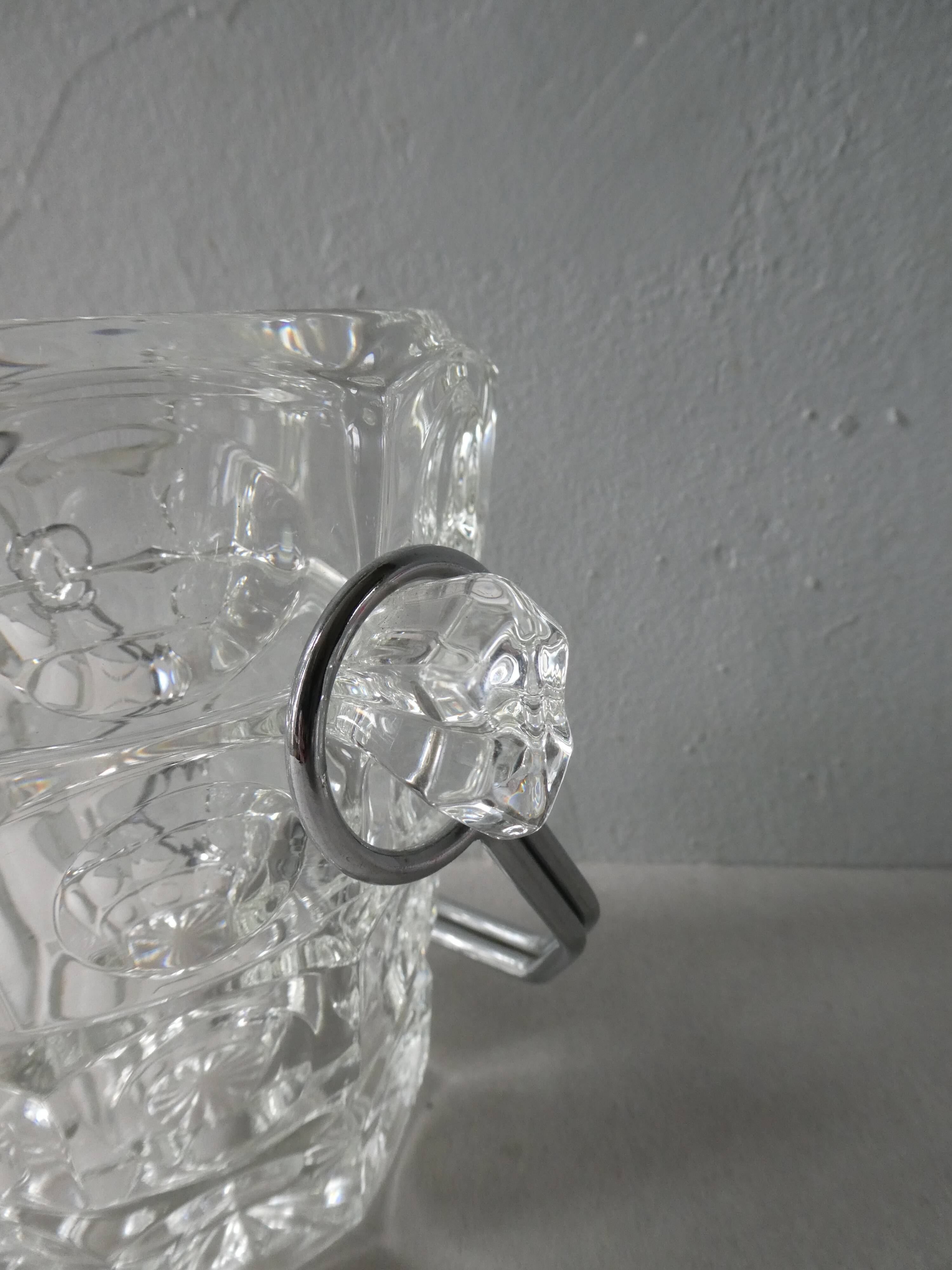 70s crystal ice bucket