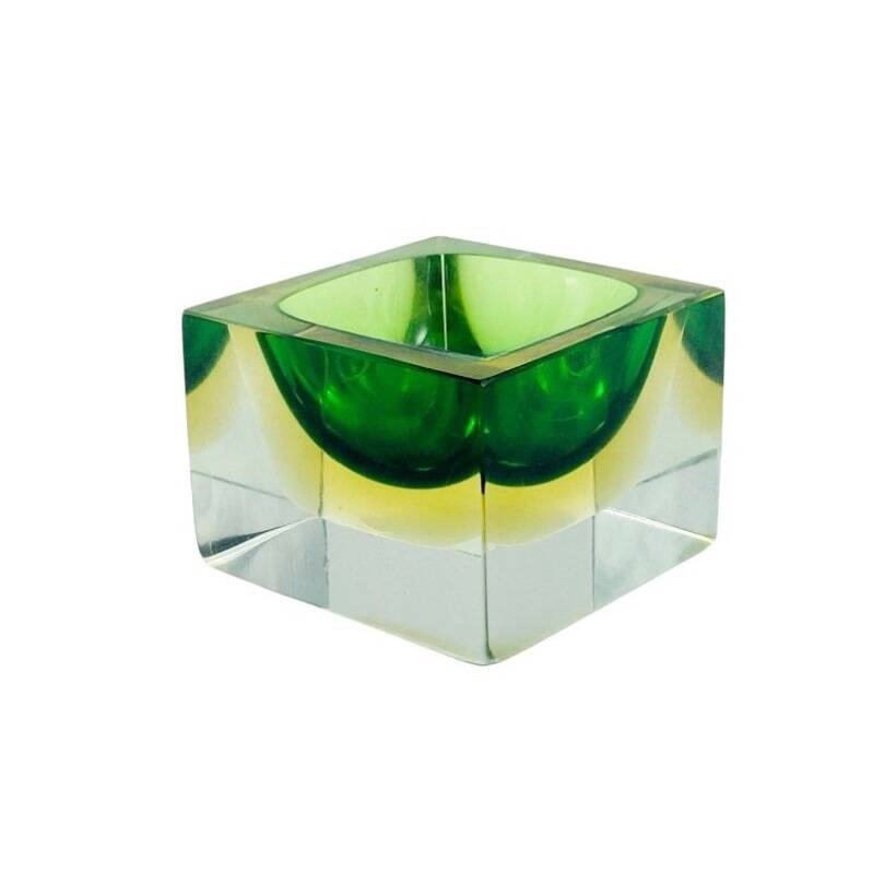 Sommerso Murano Glass Catch-All or Ashtray by Flavio Poli for Seguso Vetri D'Arte, Italy, 1970s