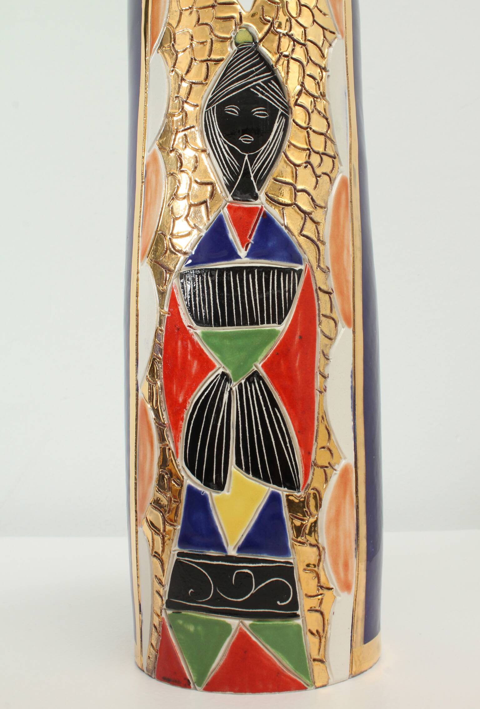 Set of six vases from Sesto di Fiamma, Italy, 1950s.