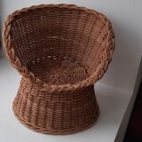 Wicker armchair for doll