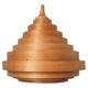 Midcentury Veneer Pendant in style of Hans-Agne Jakobsson, Denmark, 1970s