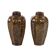 Set of brown ceramic vases, Danish design, 1960s, made in Denmark