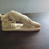 Representation of the fable of the fox and the grapes by Lafontaine
