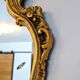 Miroir baroque doré ancien — courbes élégantes, esprit château 69 X 43 cm