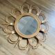Vintage rattan mirror