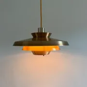 Vintage Danish copper design pendant - multilayered lamp