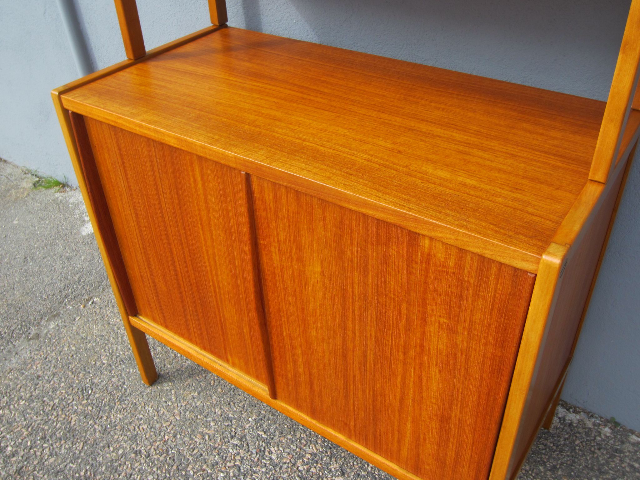 Scandinavian teak library by Bertil Fridhagen for Bodafors