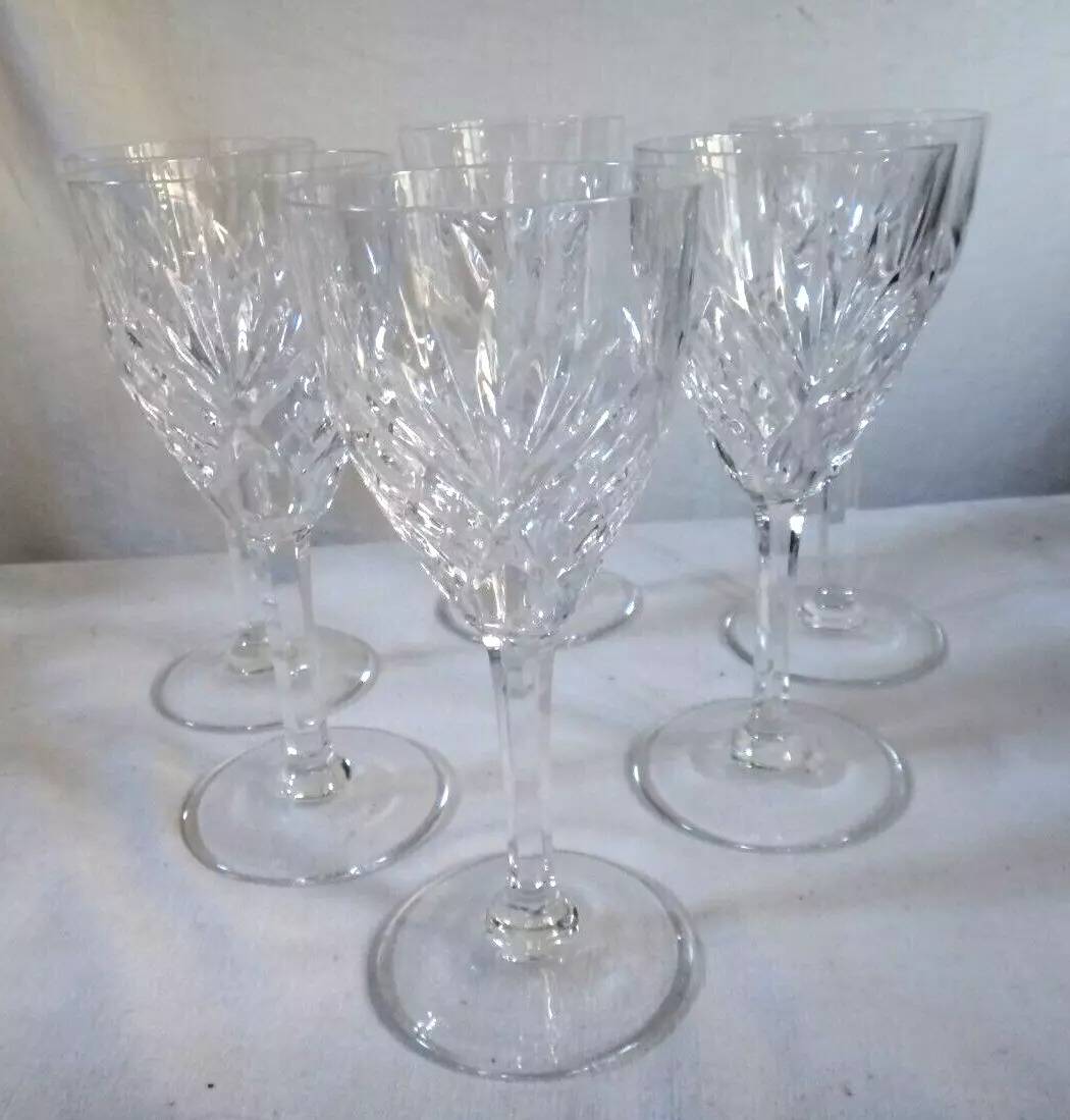 Saint louis chantilly 6 crystal white wine glasses - 14 cm