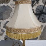 Classic lamp with fringed shade