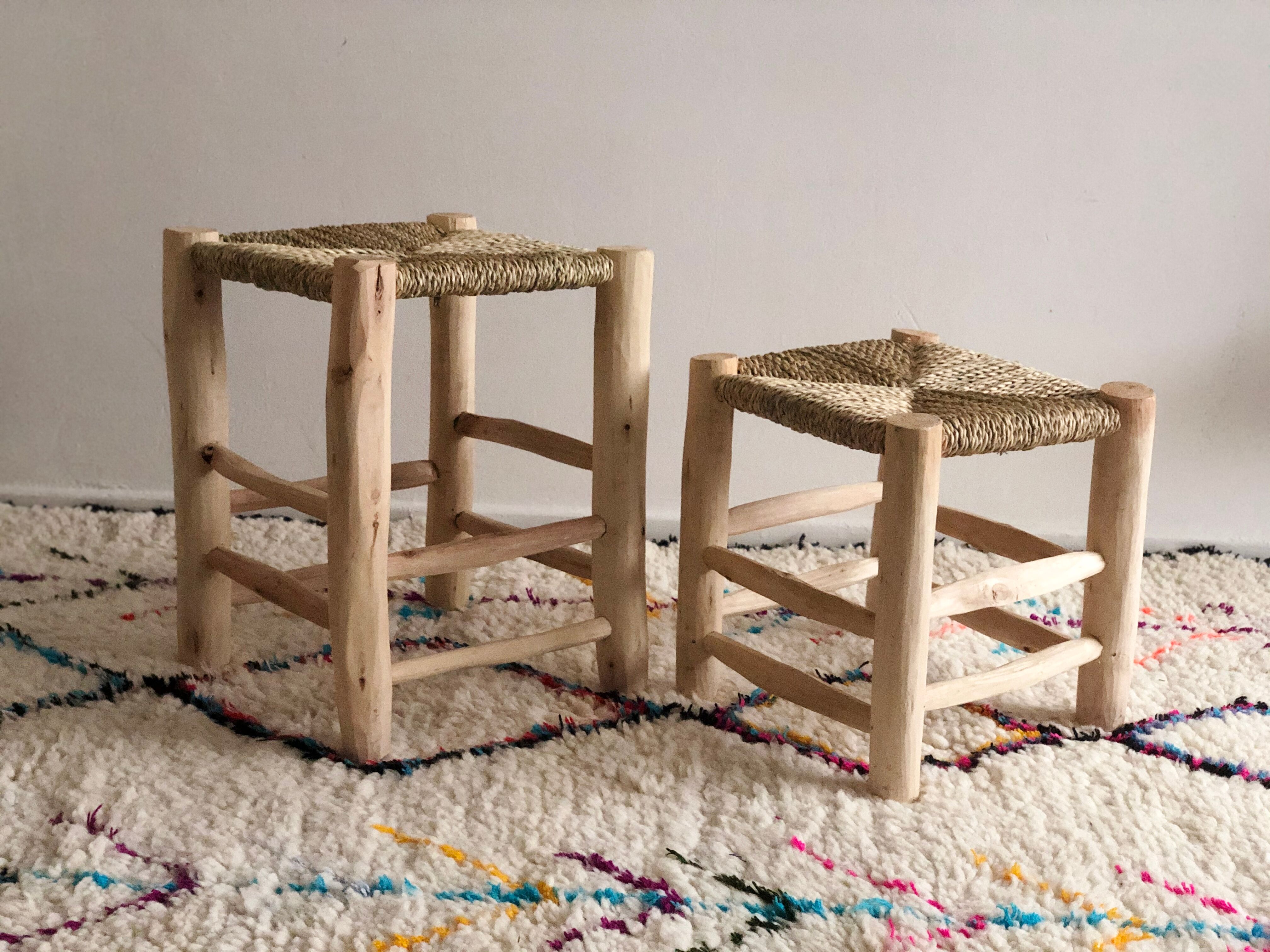 Authentic moroccan tabouret