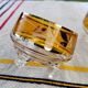 Pair of crystal stemmed bowls