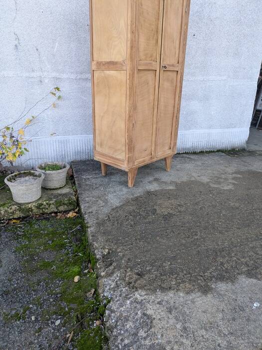 Parisian wardrobe in natural wood