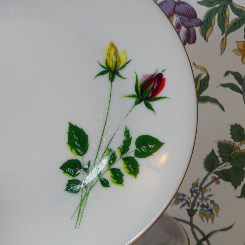 Vintage Bavaria Dessert Plates - Antique Dessert Plates