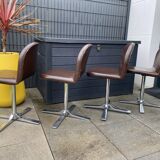Suite of 4 Roche Bobois rotary chairs