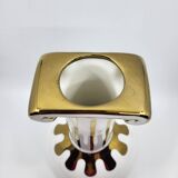 Vincent Darré X Monoprix carafe or vase in white and gold ceramic