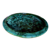 Emerald green ceramic presentation plate Pissareff