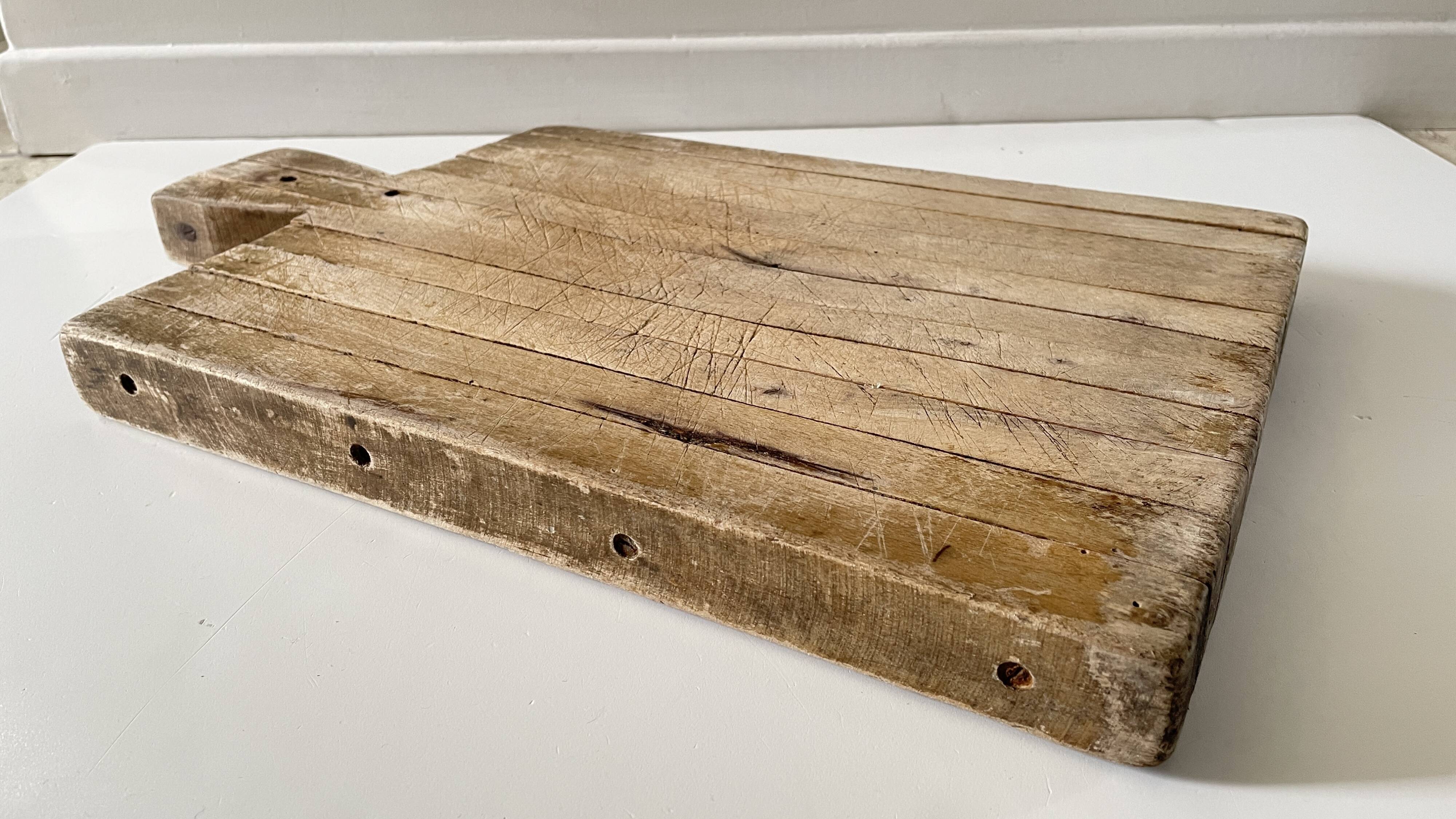 Planche à découper XL bois vintage