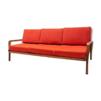 Mid century folding sofa in scandinavian style, 1960´s, czechoslovakia