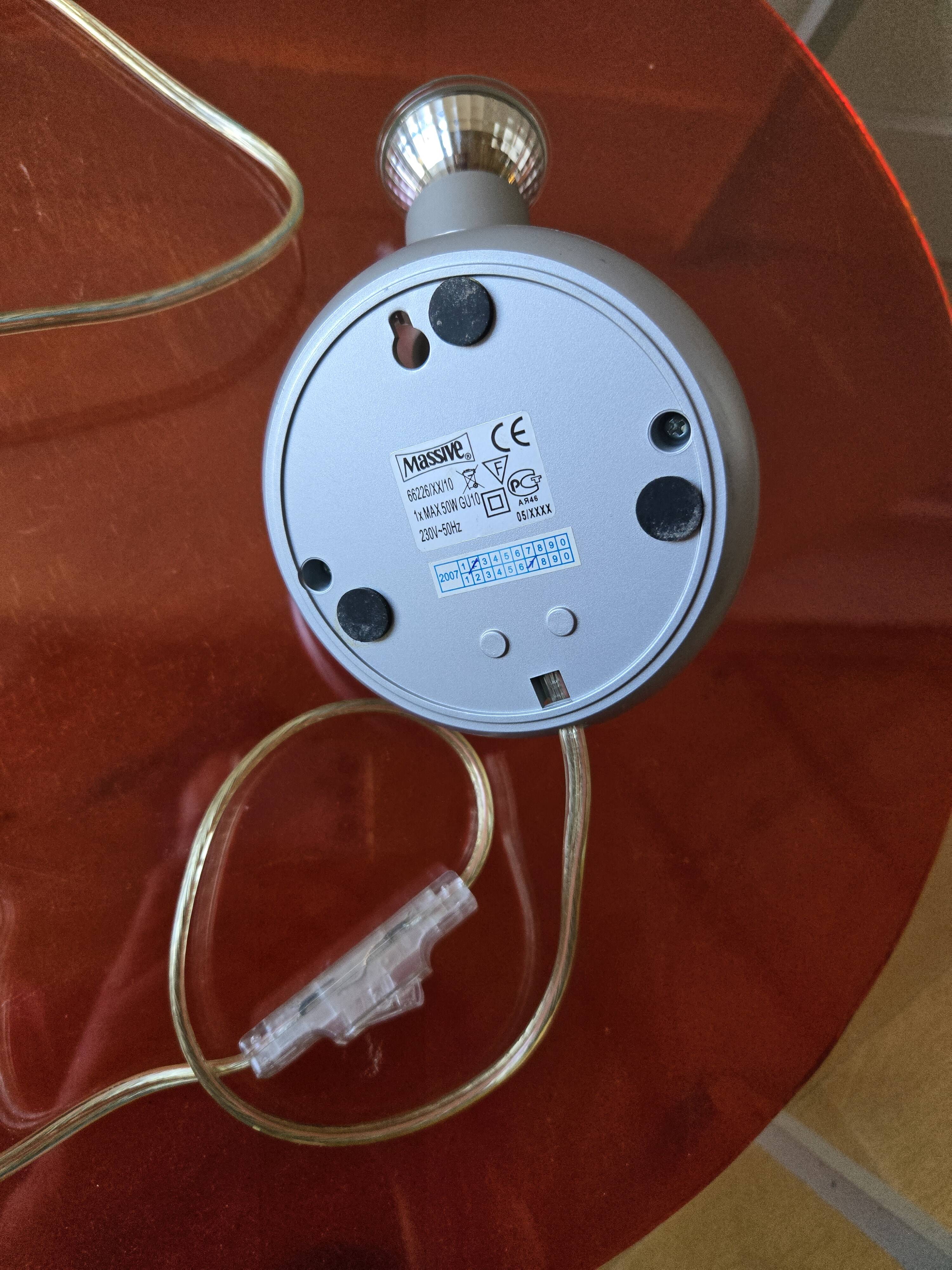 Lamp or adjustable spotlight Massive - vintage design from the 90s.