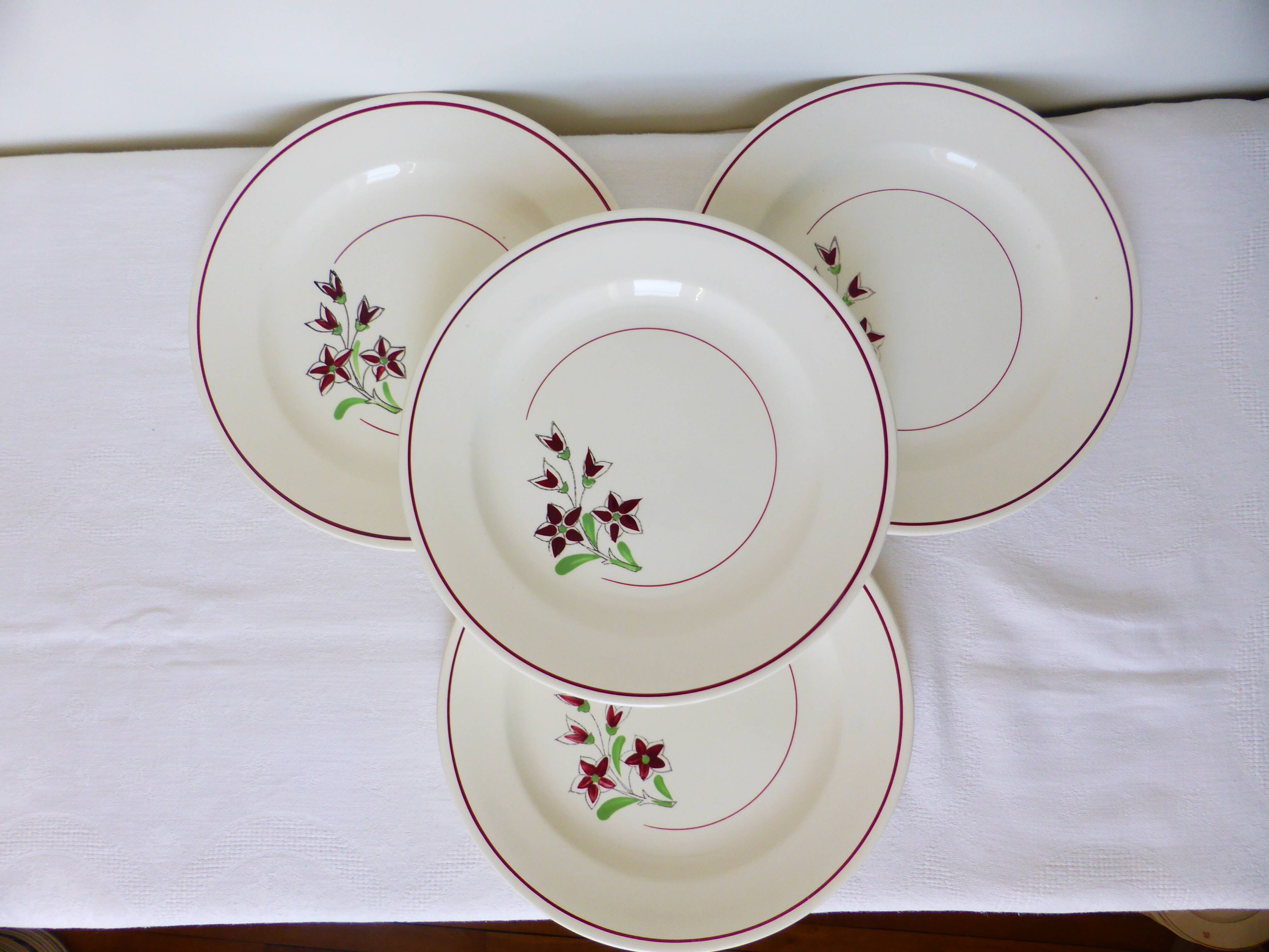 4 flat plates from Salins 210656