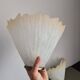 Pair of vintage French molded glass wall sconces