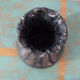 Blue grey Accolay vase in glazed ceramic, with hallmark